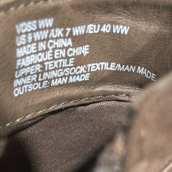 Just Fab Voss Ankle Boots, Size 9 WW. Brown "suede". - Picture 4 of 5